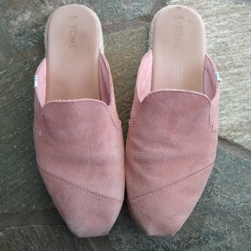 Toms Suede Mules, 7.5